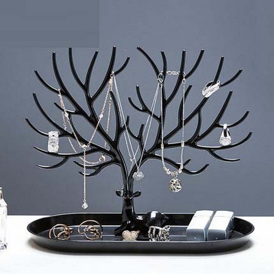 Papuošalų stovas Ragai Auskarai Kaklo papuošalai Žiedai Vitrinos Apyrankės Elniai Papuošalai Organizatorių Dėklai Stovas Padėklas Medžiai Dovanos moterims