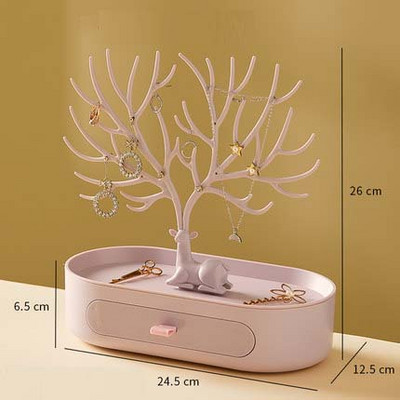 Papuošalų stovas Ragai Auskarai Kaklo papuošalai Žiedai Vitrinos Apyrankės Elniai Papuošalai Organizatorių Dėklai Stovas Padėklas Medžiai Dovanos moterims