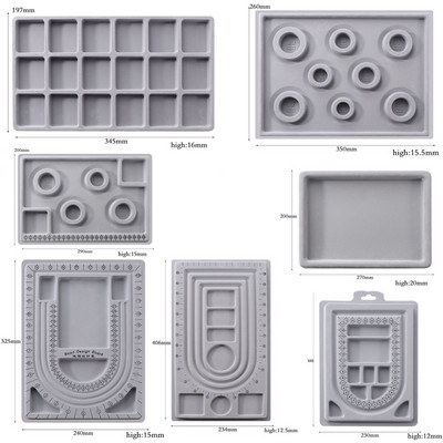 Направи си сам гривна, колие, бижута с мъниста, изработване на дъска от мъниста, кутия за съхранение, дизайн на тава, занаятчийски инструмент за измерване, аксесоари