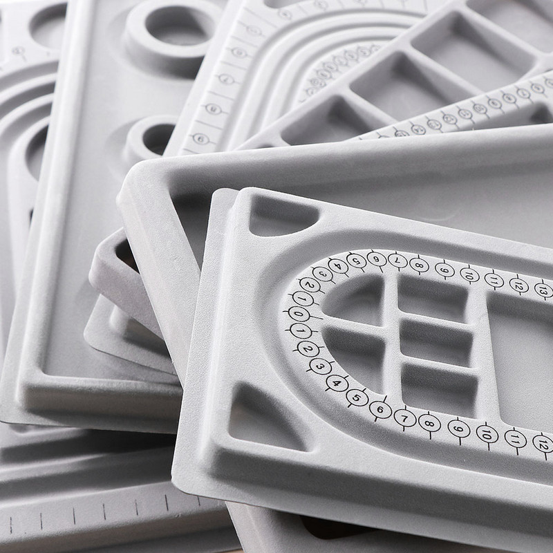 Направи си сам гривна, колие, бижута с мъниста, изработване на дъска от мъниста, кутия за съхранение, дизайн на тава, занаятчийски инструмент за измерване, аксесоари