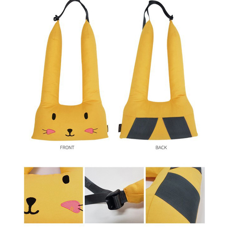 Animacinis filmas mielas automobilio saugos diržas pečių pagalvėlis minkštas PP medvilninis sėdynės saugos diržo užvalkalas vaikams, galvos atramos pagalvėlė, miegui skirta pagalvė