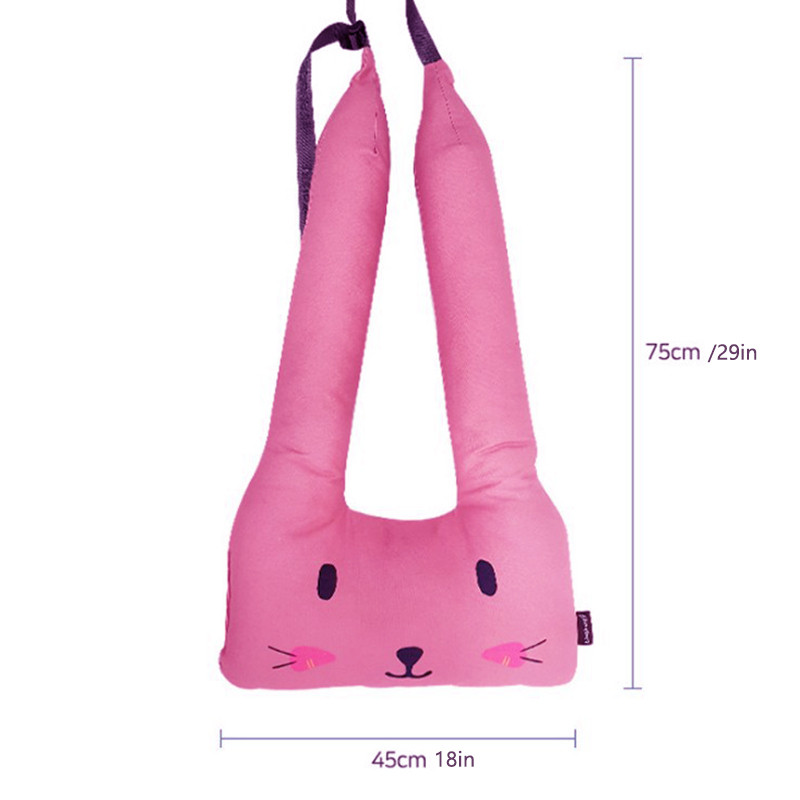 Animacinis filmas mielas automobilio saugos diržas pečių pagalvėlis minkštas PP medvilninis sėdynės saugos diržo užvalkalas vaikams, galvos atramos pagalvėlė, miegui skirta pagalvė