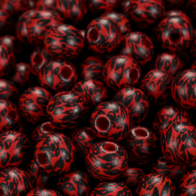 20/50 komada 10 mm obojene drvene perle s prirodnim uzorkom leoparda Ručno izrađene labave perle s odstojnicima za izradu nakita Dodaci za DIY narukvice