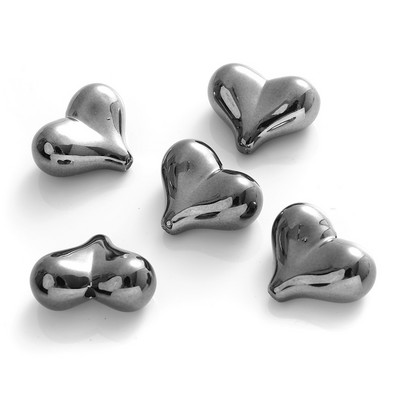 10 db 17x21 mm-es akril bevonatú szívgyöngy Színes függőleges lyuktávtartó gyöngyök kézzel készített kellékekhez Ékszerkészítés barkács karkötő