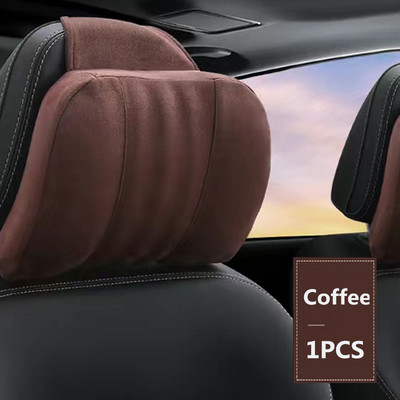 Aukštos kokybės atminties putplasčio automobilio galvos atramos pagalvė S klasės minkšta pagalvė, zomšinis audinys, patogios kaklo pagalvės sėdynės pagalvėlės atrama