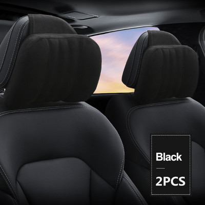 Aukštos kokybės atminties putplasčio automobilio galvos atramos pagalvė S klasės minkšta pagalvė, zomšinis audinys, patogios kaklo pagalvės sėdynės pagalvėlės atrama