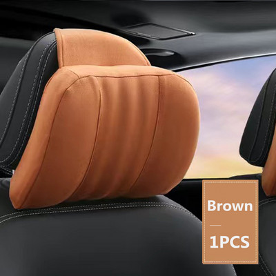 Aukštos kokybės atminties putplasčio automobilio galvos atramos pagalvė S klasės minkšta pagalvė, zomšinis audinys, patogios kaklo pagalvės sėdynės pagalvėlės atrama