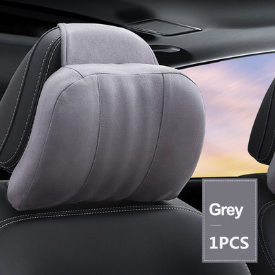 Aukštos kokybės atminties putplasčio automobilio galvos atramos pagalvė S klasės minkšta pagalvė, zomšinis audinys, patogios kaklo pagalvės sėdynės pagalvėlės atrama