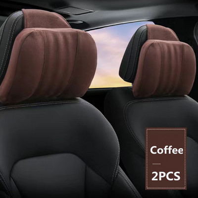 Aukštos kokybės atminties putplasčio automobilio galvos atramos pagalvė S klasės minkšta pagalvė, zomšinis audinys, patogios kaklo pagalvės sėdynės pagalvėlės atrama