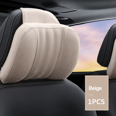 Aukštos kokybės atminties putplasčio automobilio galvos atramos pagalvė S klasės minkšta pagalvė, zomšinis audinys, patogios kaklo pagalvės sėdynės pagalvėlės atrama