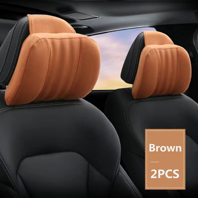 Aukštos kokybės atminties putplasčio automobilio galvos atramos pagalvė S klasės minkšta pagalvė, zomšinis audinys, patogios kaklo pagalvės sėdynės pagalvėlės atrama