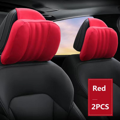 Aukštos kokybės atminties putplasčio automobilio galvos atramos pagalvė S klasės minkšta pagalvė, zomšinis audinys, patogios kaklo pagalvės sėdynės pagalvėlės atrama