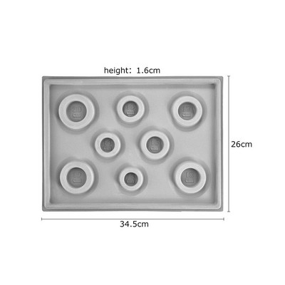 Flocked bead lenta karoliukais papuošalų gamybos matavimo įrankis „pasidaryk pats“ apyrankės, karolių priedai, paieškos organizatoriaus padėklas amatų įrankis