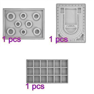 Flocked bead lenta karoliukais papuošalų gamybos matavimo įrankis „pasidaryk pats“ apyrankės, karolių priedai, paieškos organizatoriaus padėklas amatų įrankis