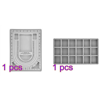 Flocked bead lenta karoliukais papuošalų gamybos matavimo įrankis „pasidaryk pats“ apyrankės, karolių priedai, paieškos organizatoriaus padėklas amatų įrankis