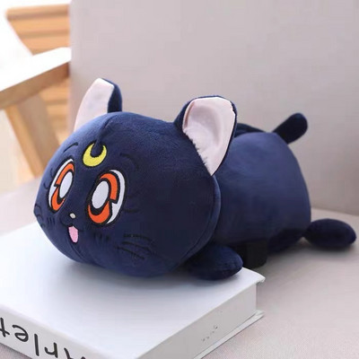 Nouă pernă pentru tetieră cu desene animate drăguță mașină Luna cap de pisică pernă de pluș pentru gât Scaun mașină pernă pentru tetiera Kawaii Accesorii auto pentru fete
