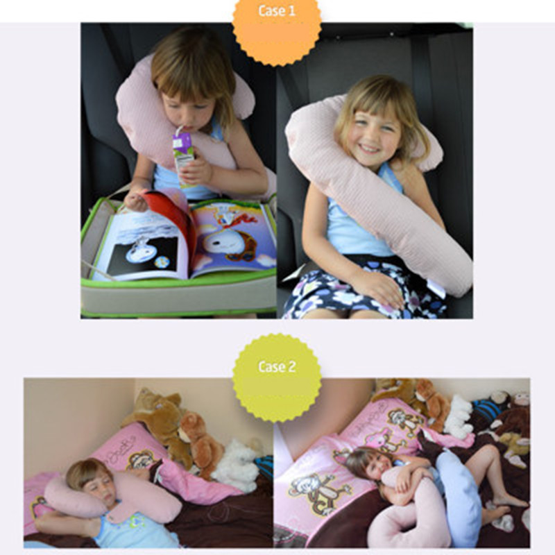 Slatki dječji jastuk za navlaku za pojas za automobil Mekani PP pamuk Sigurnosni pojas za automobil Jastučić za ramena Naslon za vrat Jastuci za spavanje za djecu