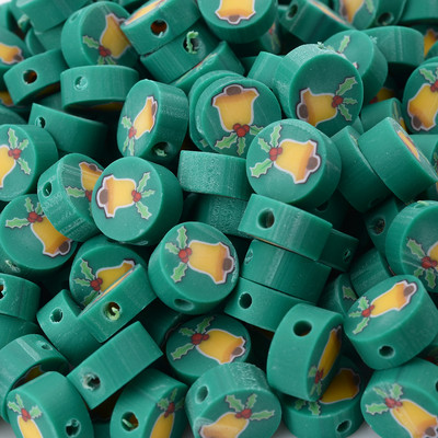 30/50/100 kom/lot Božićne labave perle Perle od polimerske gline Snježne pahuljice Djed Božićnjak perle za izradu nakita DIY narukvica Ogrlica