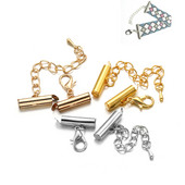 10 kompleta/lot 10-40 mm jastog kopče kuke krajnji konektori narukvice klizna kopča produžni lanac za DIY izradu nakita Nalaz