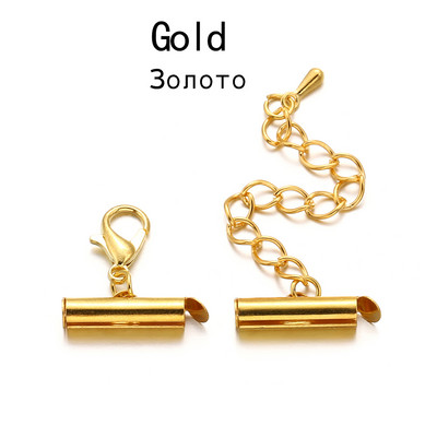 10 kompleta/lot 10-40 mm jastog kopče kuke krajnji konektori narukvice klizna kopča produžni lanac za DIY izradu nakita Nalaz