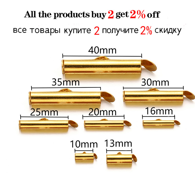 10 kompleta/lot 10-40 mm jastog kopče kuke krajnji konektori narukvice klizna kopča produžni lanac za DIY izradu nakita Nalaz
