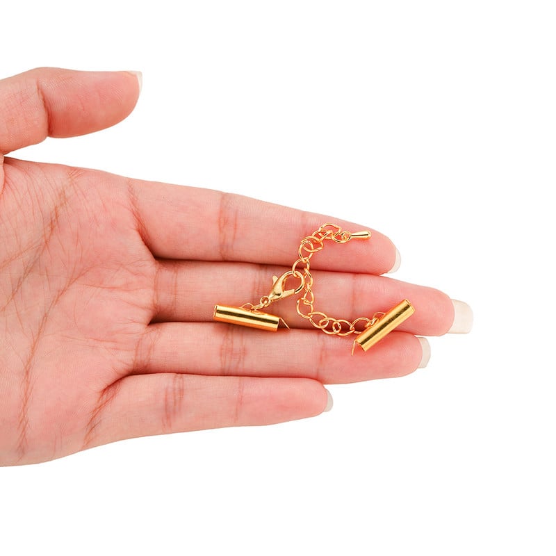 10 kompleta/lot 10-40 mm jastog kopče kuke krajnji konektori narukvice klizna kopča produžni lanac za DIY izradu nakita Nalaz