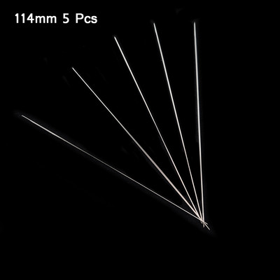 WLYeeS 5Pcs Zakrivljene igle za perle sa središnjim otvorom Alati od nehrđajućeg čelika Igle za perle Uvlačenje konaca Uzica Jednostavna izrada nakita