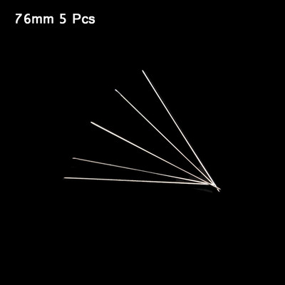 WLYeeS 5Pcs Zakrivljene igle za perle sa središnjim otvorom Alati od nehrđajućeg čelika Igle za perle Uvlačenje konaca Uzica Jednostavna izrada nakita