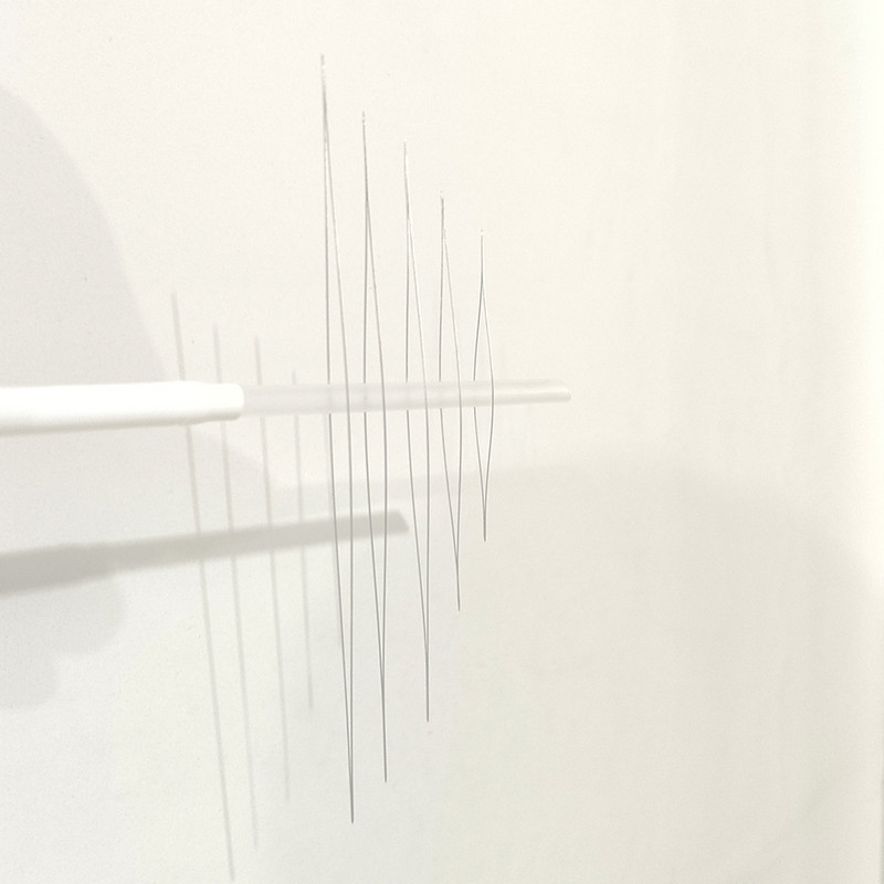 WLYeeS 5Pcs Zakrivljene igle za perle sa središnjim otvorom Alati od nehrđajućeg čelika Igle za perle Uvlačenje konaca Uzica Jednostavna izrada nakita