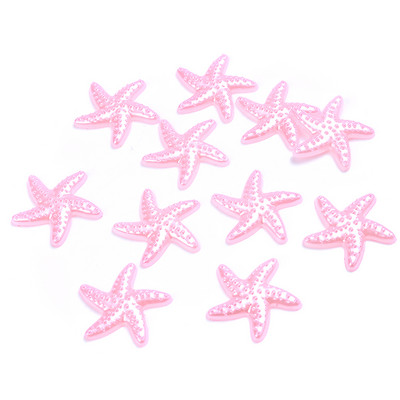 50 komada 20 mm morske zvijezde ABS imitacija bisera zakrpa višebojni materijal za uljepšavanje mobitela diy nakit krem smola dodaci