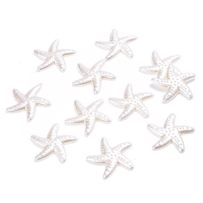50 komada 20 mm morske zvijezde ABS imitacija bisera zakrpa višebojni materijal za uljepšavanje mobitela diy nakit krem smola dodaci