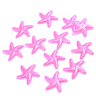 50 komada 20 mm morske zvijezde ABS imitacija bisera zakrpa višebojni materijal za uljepšavanje mobitela diy nakit krem smola dodaci