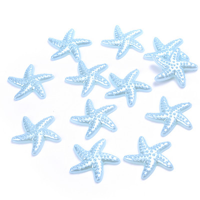 50 komada 20 mm morske zvijezde ABS imitacija bisera zakrpa višebojni materijal za uljepšavanje mobitela diy nakit krem smola dodaci