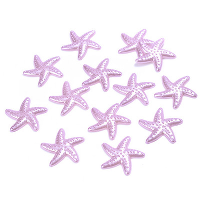 50 komada 20 mm morske zvijezde ABS imitacija bisera zakrpa višebojni materijal za uljepšavanje mobitela diy nakit krem smola dodaci