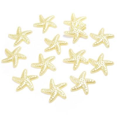 50 komada 20 mm morske zvijezde ABS imitacija bisera zakrpa višebojni materijal za uljepšavanje mobitela diy nakit krem smola dodaci