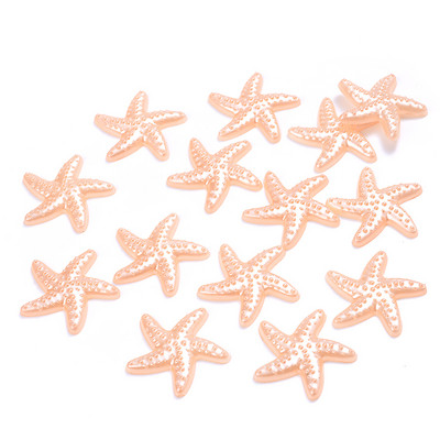 50 komada 20 mm morske zvijezde ABS imitacija bisera zakrpa višebojni materijal za uljepšavanje mobitela diy nakit krem smola dodaci