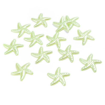 50 komada 20 mm morske zvijezde ABS imitacija bisera zakrpa višebojni materijal za uljepšavanje mobitela diy nakit krem smola dodaci