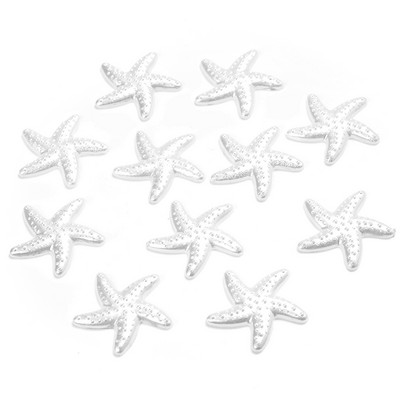 50 komada 20 mm morske zvijezde ABS imitacija bisera zakrpa višebojni materijal za uljepšavanje mobitela diy nakit krem smola dodaci