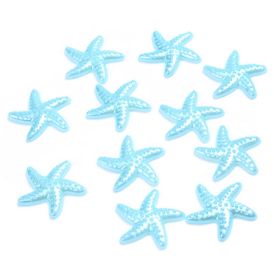 50 komada 20 mm morske zvijezde ABS imitacija bisera zakrpa višebojni materijal za uljepšavanje mobitela diy nakit krem smola dodaci