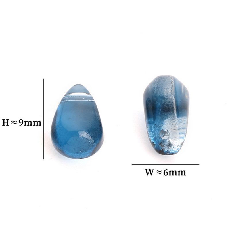 6*9 mm prozirne ovalne vodene perle kristalne odstojne perle za ručno izrađen nakit privjesak DIY privjesci materijal narukvice 30 kom