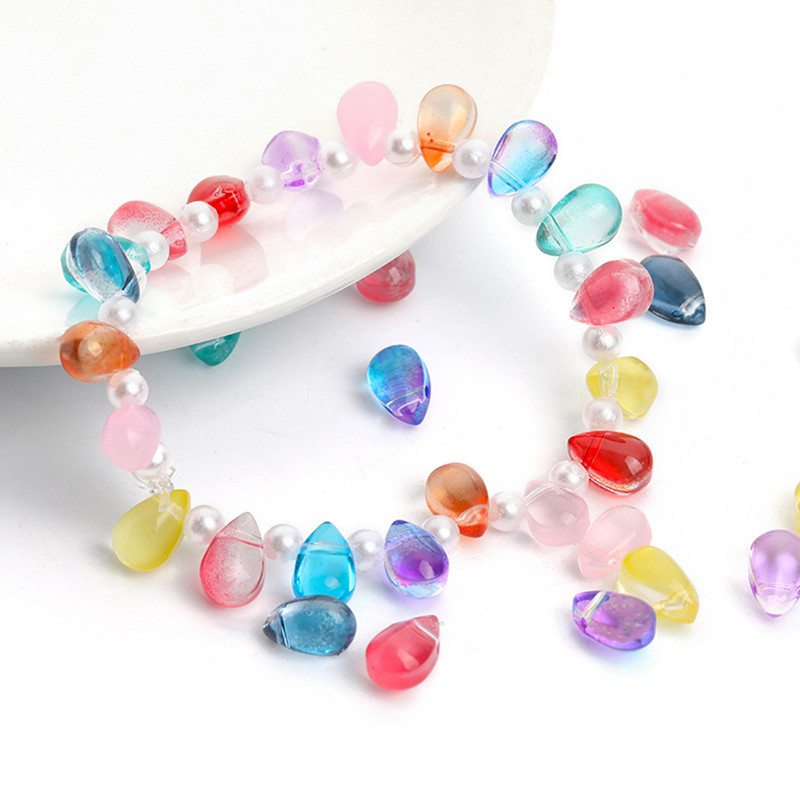 6*9 mm prozirne ovalne vodene perle kristalne odstojne perle za ručno izrađen nakit privjesak DIY privjesci materijal narukvice 30 kom