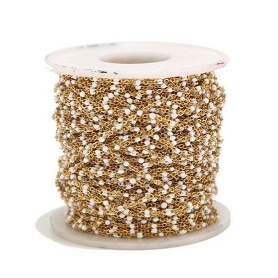 2 metra 1,5 mm širine zlatni lanac od nehrđajućeg čelika, emajlirani satelitski lanac za kabel za narukvicu, ogrlicu, izradu gležnjača