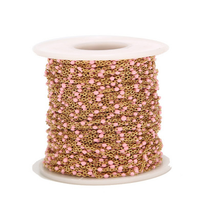 2 metra 1,5 mm širine zlatni lanac od nehrđajućeg čelika, emajlirani satelitski lanac za kabel za narukvicu, ogrlicu, izradu gležnjača