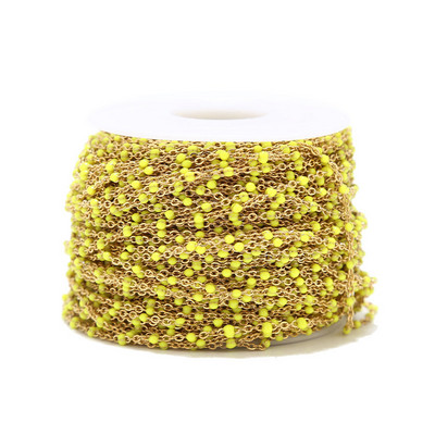 2 metra 1,5 mm širine zlatni lanac od nehrđajućeg čelika, emajlirani satelitski lanac za kabel za narukvicu, ogrlicu, izradu gležnjača