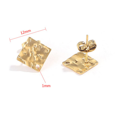 10 τμχ Σκουλαρίκια Σκουλαρίκια Βάση Σκουλαρίκια από ανοξείδωτο ατσάλι Βάση Σκουλαρίκια με μοτίβο σελήνης Σκουλαρίκια DIY Σκουλαρίκια Προμήθειες κατασκευής κοσμημάτων