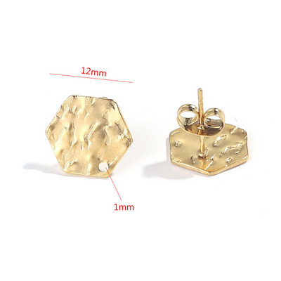 10 τμχ Σκουλαρίκια Σκουλαρίκια Βάση Σκουλαρίκια από ανοξείδωτο ατσάλι Βάση Σκουλαρίκια με μοτίβο σελήνης Σκουλαρίκια DIY Σκουλαρίκια Προμήθειες κατασκευής κοσμημάτων