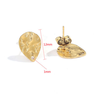 10 τμχ Σκουλαρίκια Σκουλαρίκια Βάση Σκουλαρίκια από ανοξείδωτο ατσάλι Βάση Σκουλαρίκια με μοτίβο σελήνης Σκουλαρίκια DIY Σκουλαρίκια Προμήθειες κατασκευής κοσμημάτων