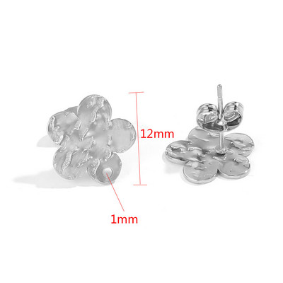 10 τμχ Σκουλαρίκια Σκουλαρίκια Βάση Σκουλαρίκια από ανοξείδωτο ατσάλι Βάση Σκουλαρίκια με μοτίβο σελήνης Σκουλαρίκια DIY Σκουλαρίκια Προμήθειες κατασκευής κοσμημάτων