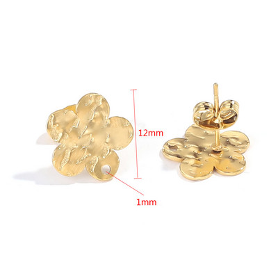 10 τμχ Σκουλαρίκια Σκουλαρίκια Βάση Σκουλαρίκια από ανοξείδωτο ατσάλι Βάση Σκουλαρίκια με μοτίβο σελήνης Σκουλαρίκια DIY Σκουλαρίκια Προμήθειες κατασκευής κοσμημάτων