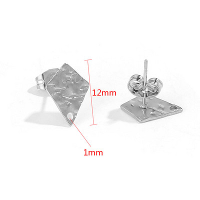 10 τμχ Σκουλαρίκια Σκουλαρίκια Βάση Σκουλαρίκια από ανοξείδωτο ατσάλι Βάση Σκουλαρίκια με μοτίβο σελήνης Σκουλαρίκια DIY Σκουλαρίκια Προμήθειες κατασκευής κοσμημάτων